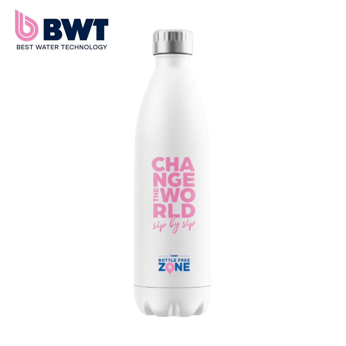 BWT Climate Bottle White/Pink