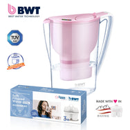 PENGUIN PLUS 3.5L SMART PINK WATER FILTER JUG WITH SOFT FILTERED WATER EXTRA (3 PCS)