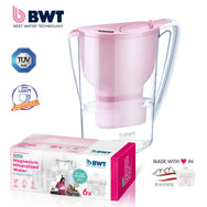 PENGUIN PLUS 3.5L SMART PINK WATER JUG WITH MAGNESIUM MINEARLIZER WATER + ZINC FILTER ( PACK OF 6)