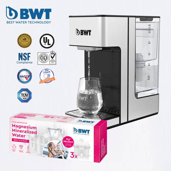 BWT Black Diamond 2.7L Hot Water Dispenser - Include Magnesium Mineralizer pack  (3 PIECES PACK)